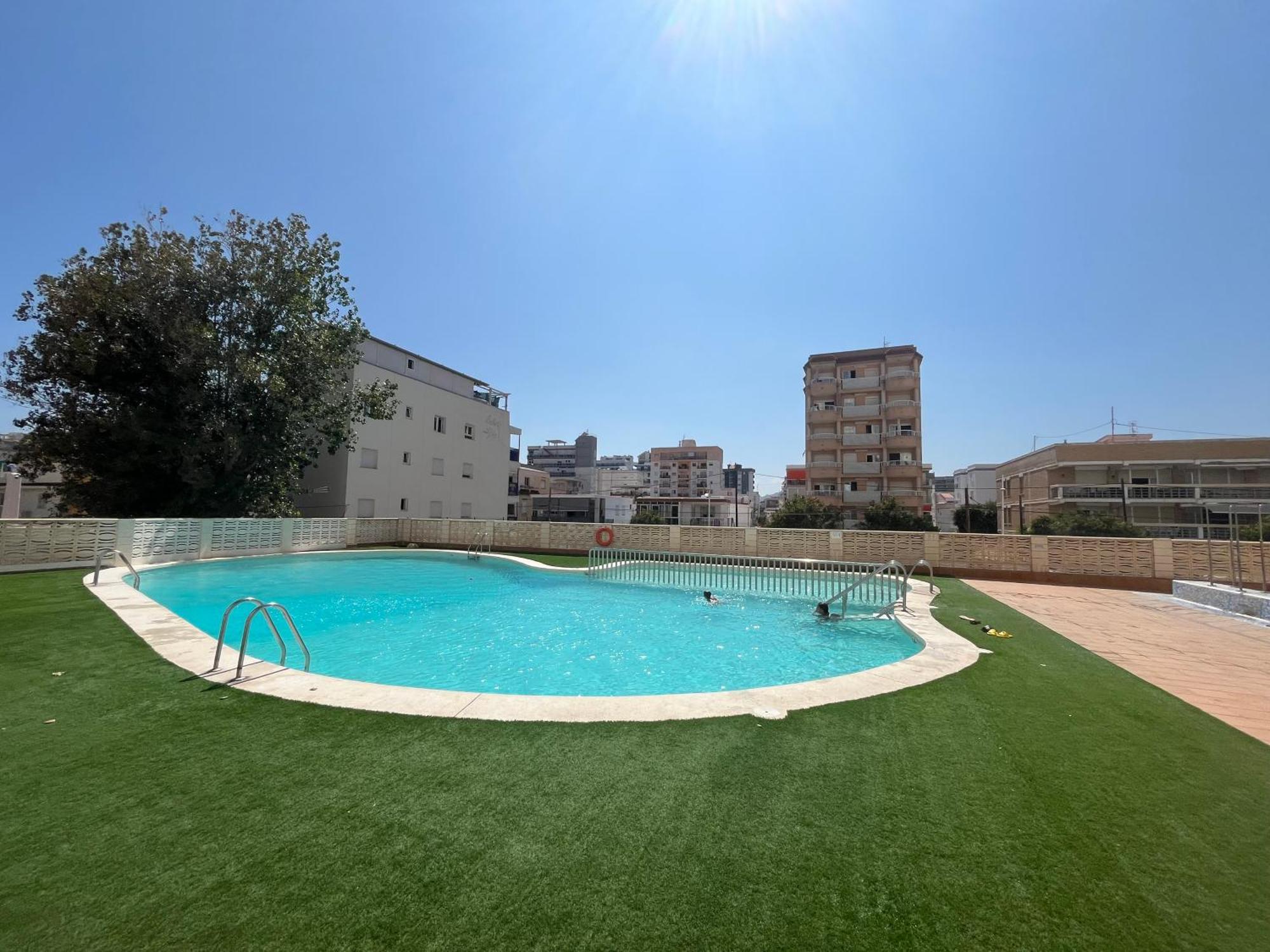 Apartamento 1ª Linea De Playa - Con Piscina Y Parking Playa de Gandia Exteriér fotografie