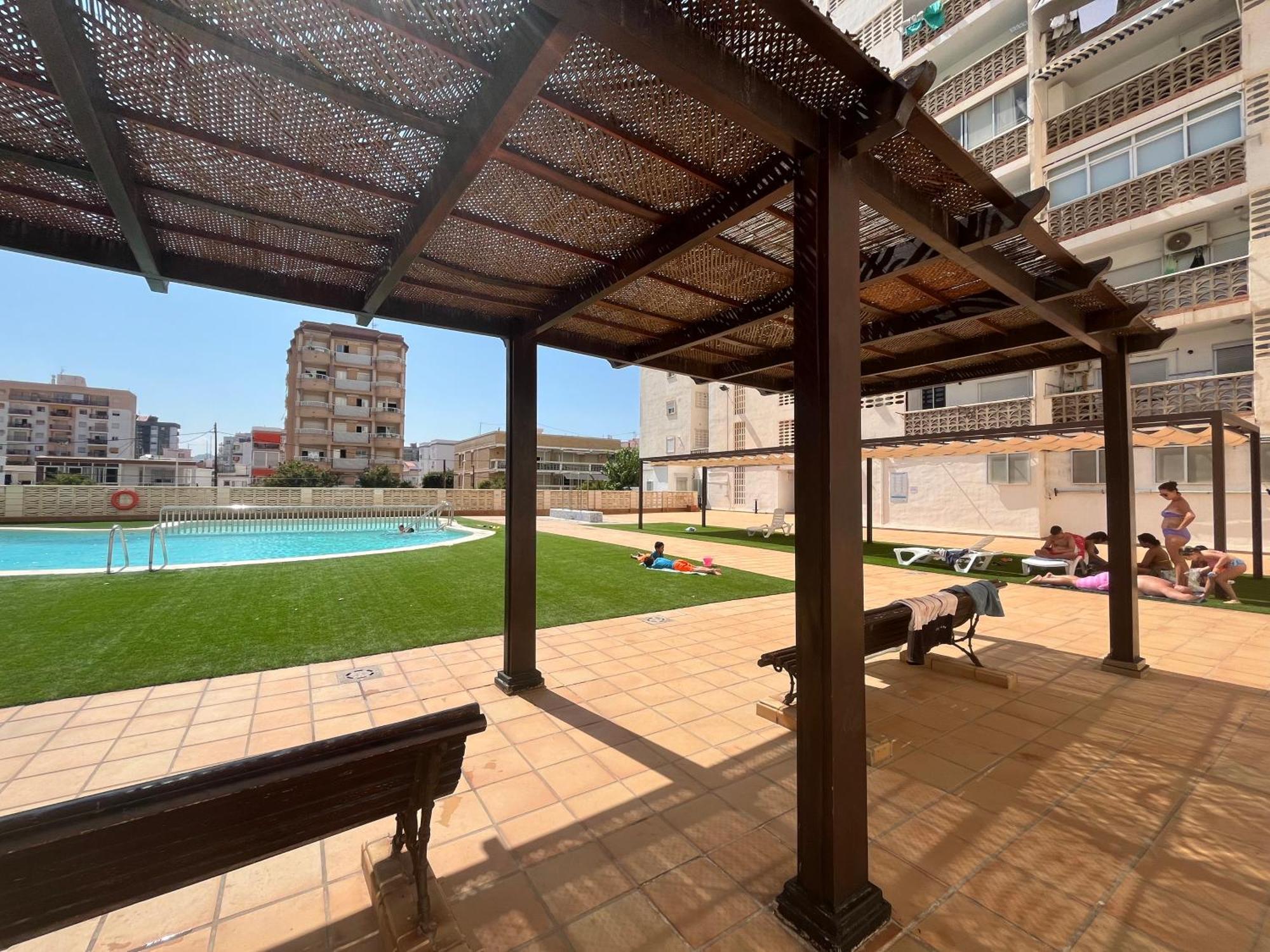 Apartamento 1ª Linea De Playa - Con Piscina Y Parking Playa de Gandia Exteriér fotografie