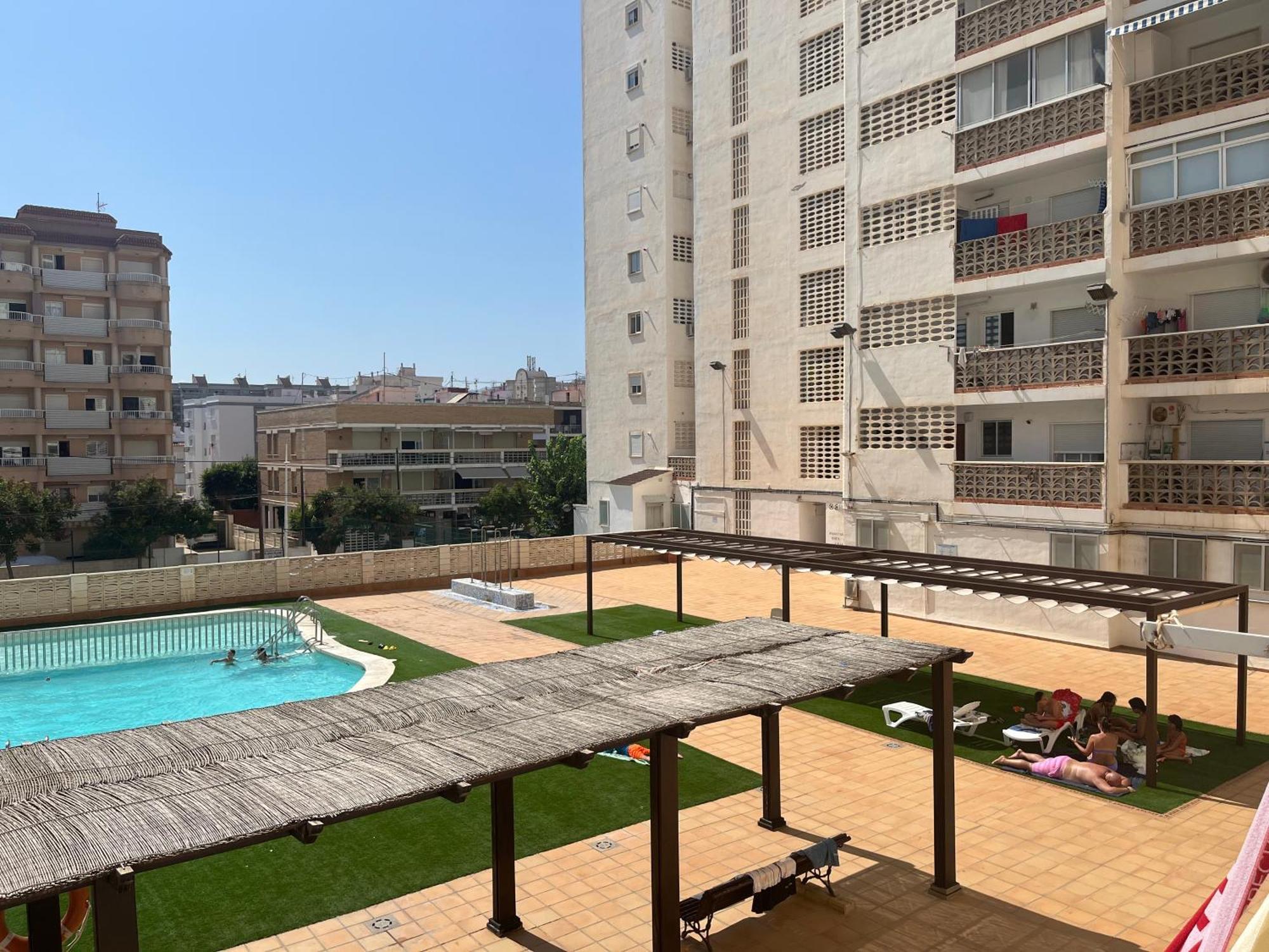 Apartamento 1ª Linea De Playa - Con Piscina Y Parking Playa de Gandia Exteriér fotografie